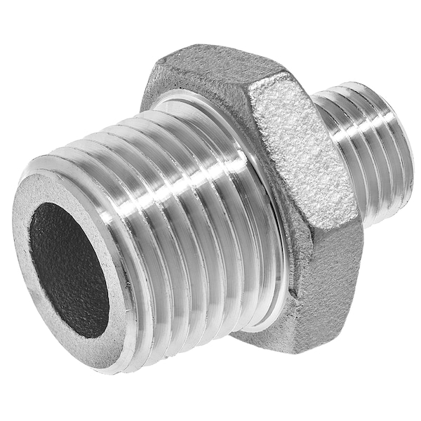 Pipe Nipple - 304SS - Class 150 - Reducing Hex Nipple - 2" x 1" MNPT